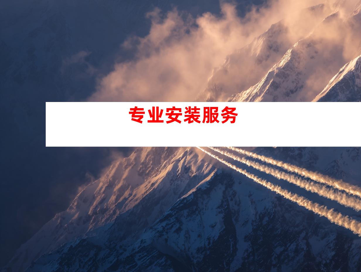 专业安装服务