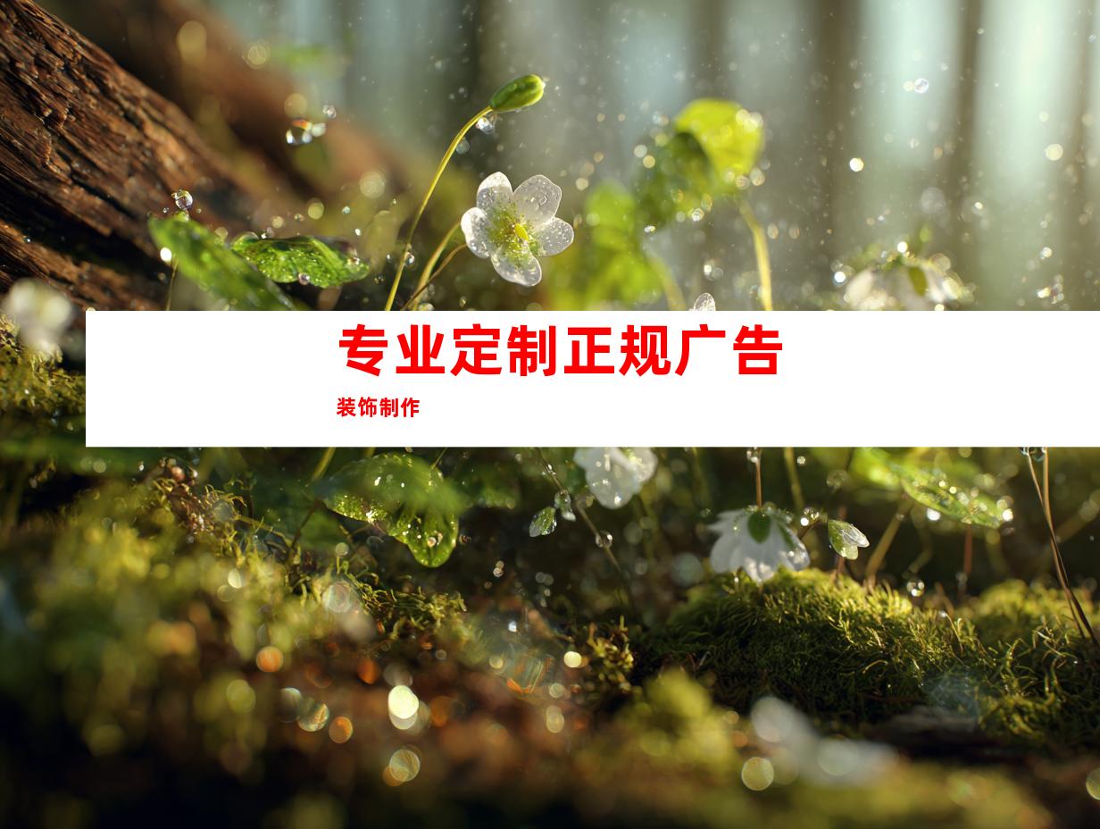 专业定制正规广告装饰制作