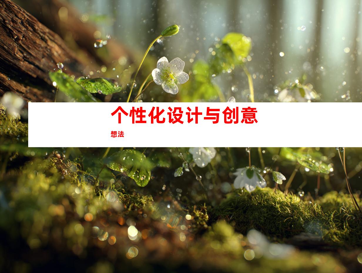 个性化设计与创意想法