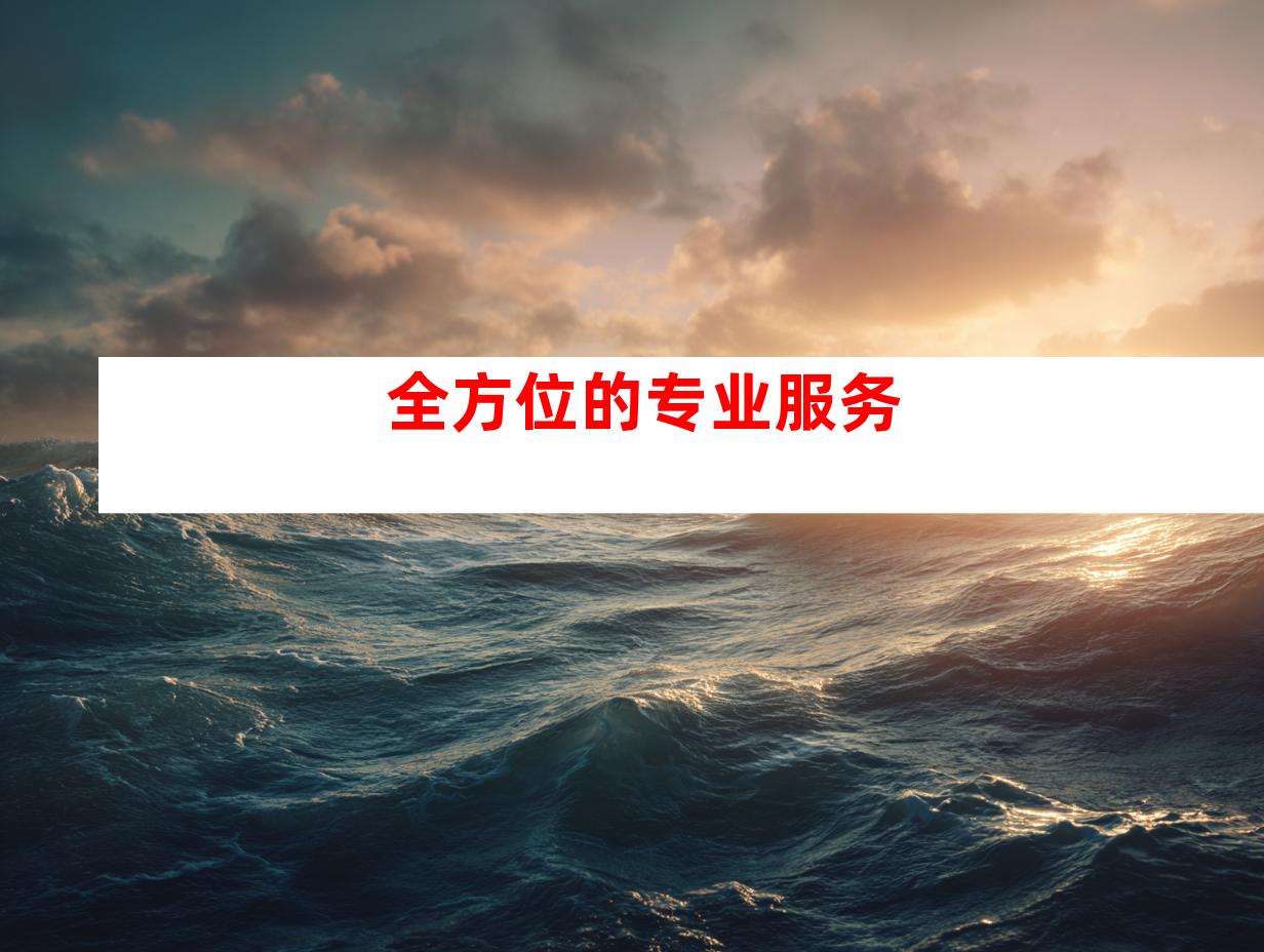 全方位的专业服务