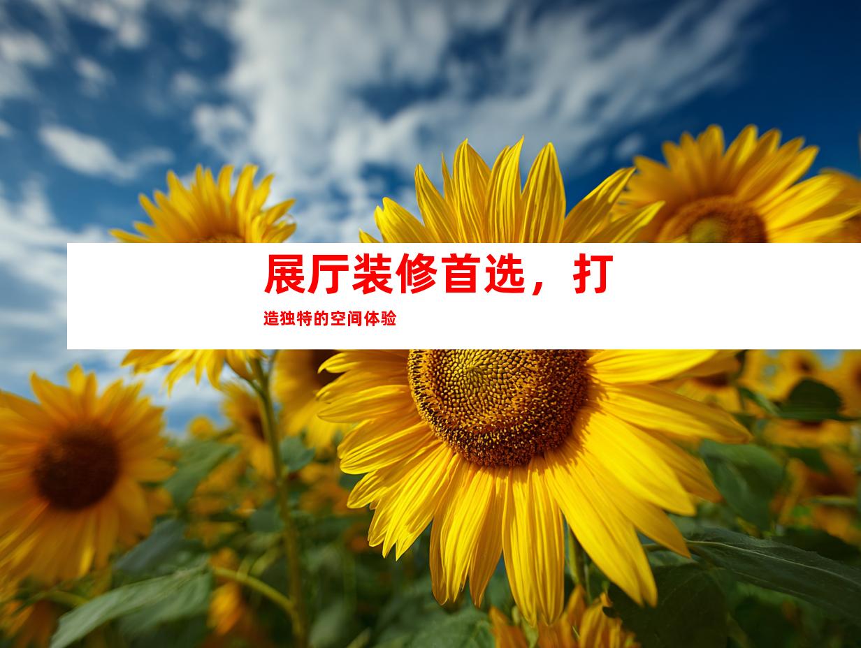 展厅装修首选，打造独特的空间体验