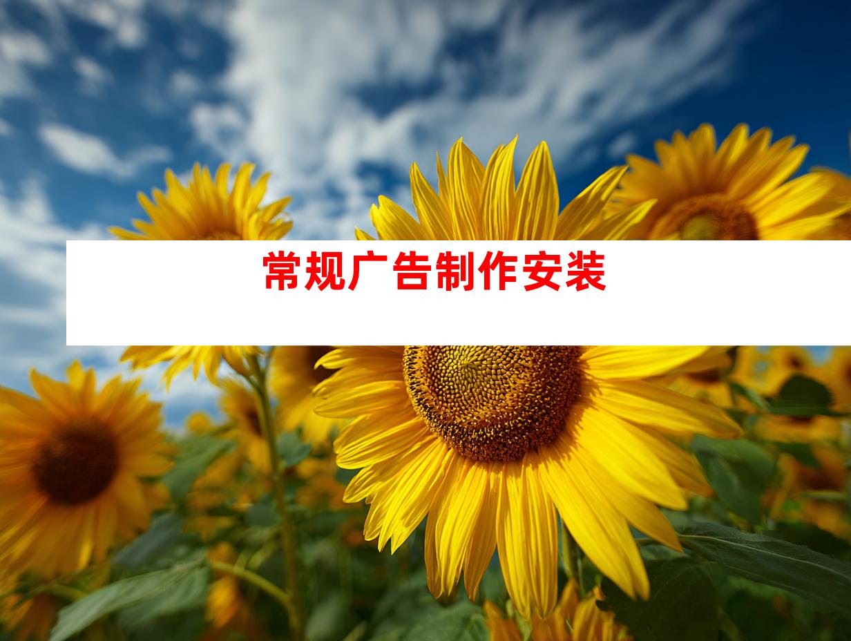 常规广告制作安装