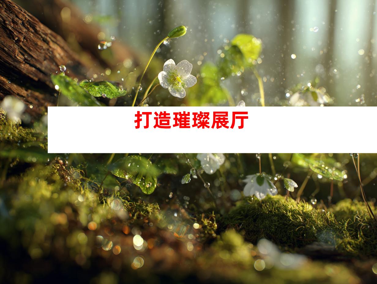 打造璀璨展厅