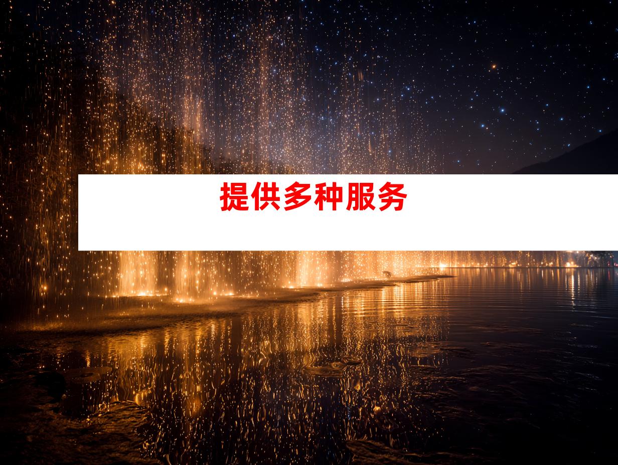 提供多种服务