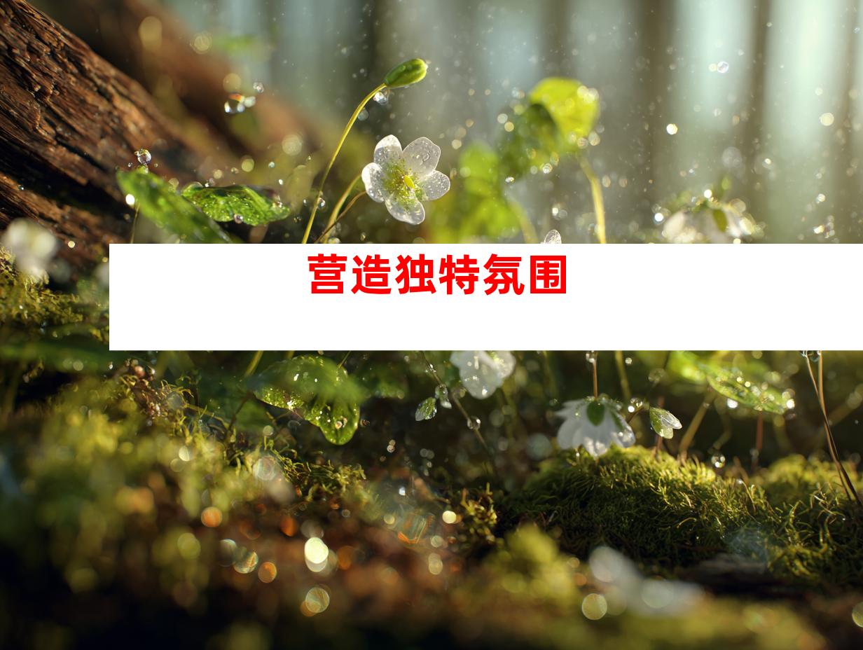 营造独特氛围