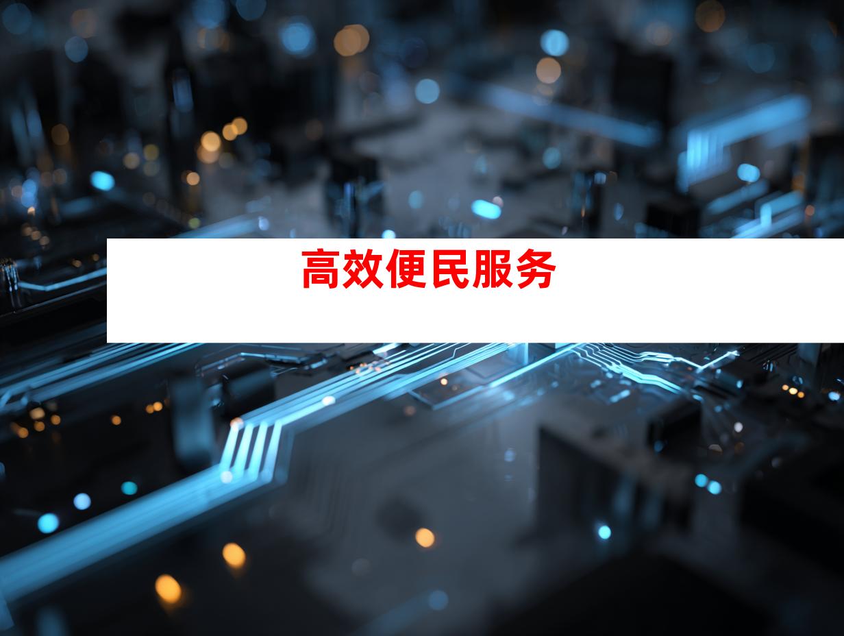 高效便民服务