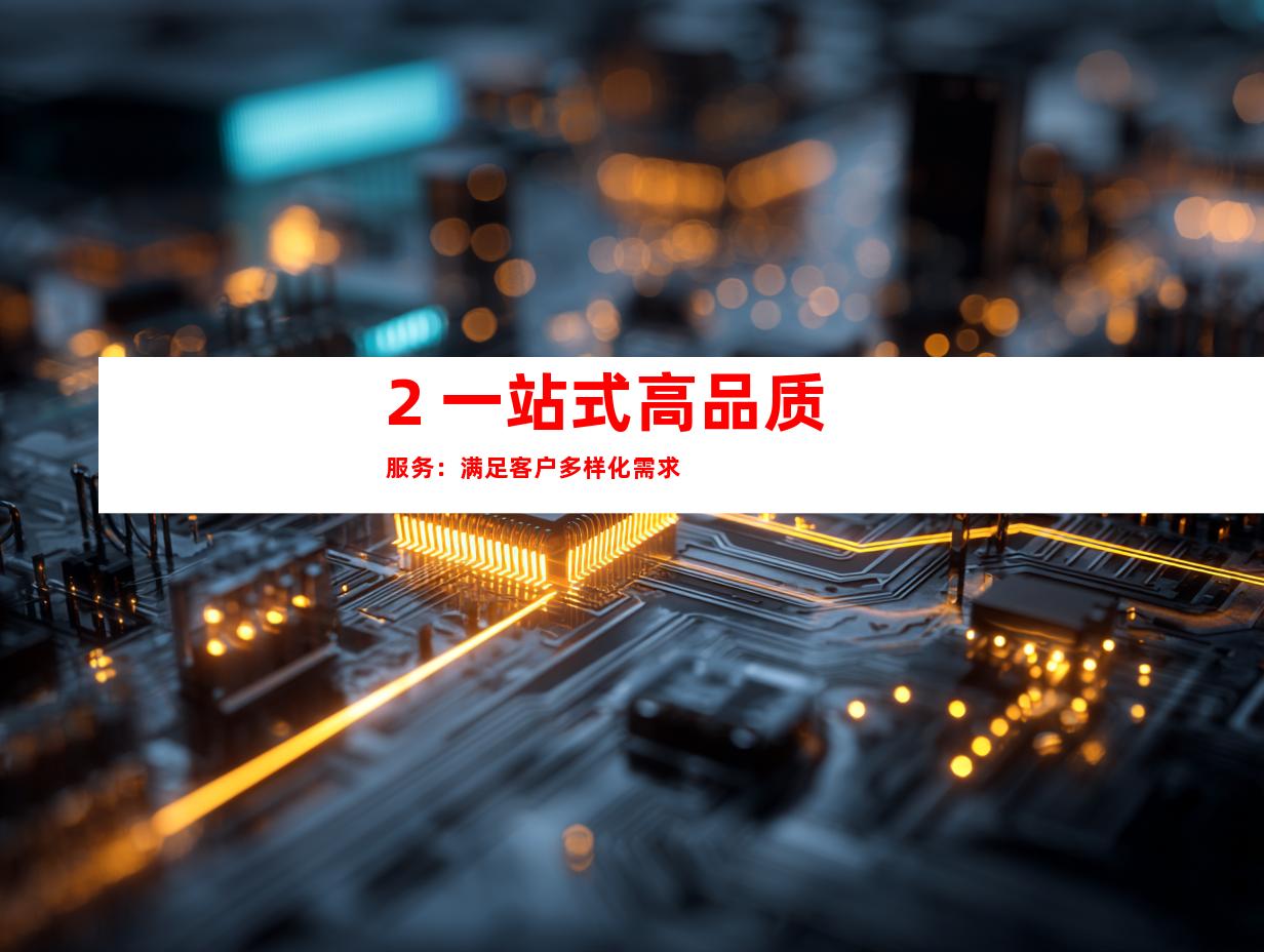 2. 一站式高品质服务：满足客户多样化需求