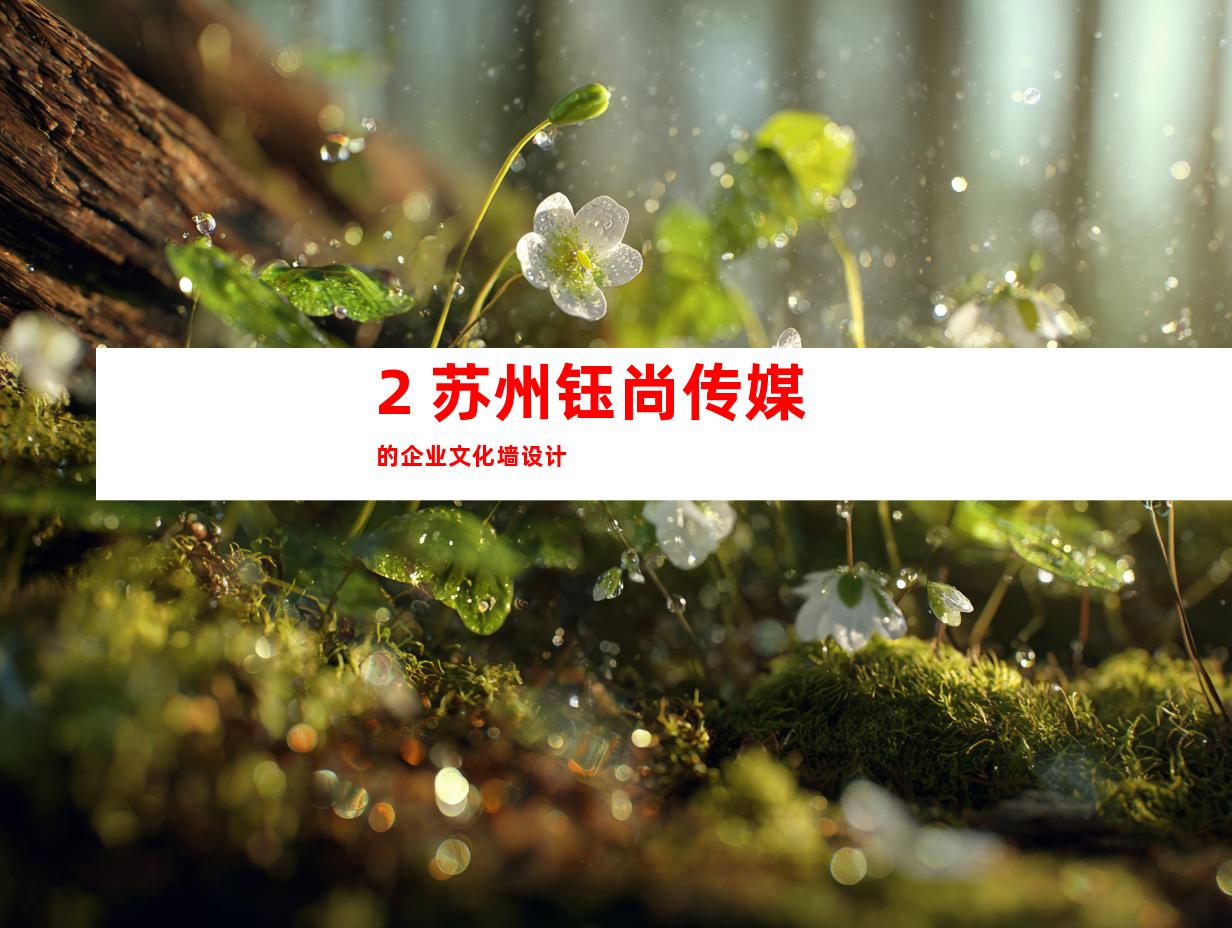 2. 苏州钰尚传媒的企业文化墙设计