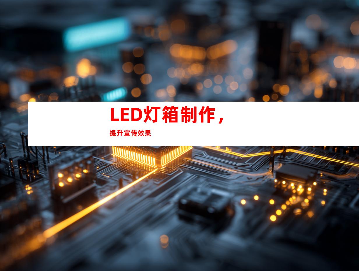 LED灯箱制作，提升宣传效果