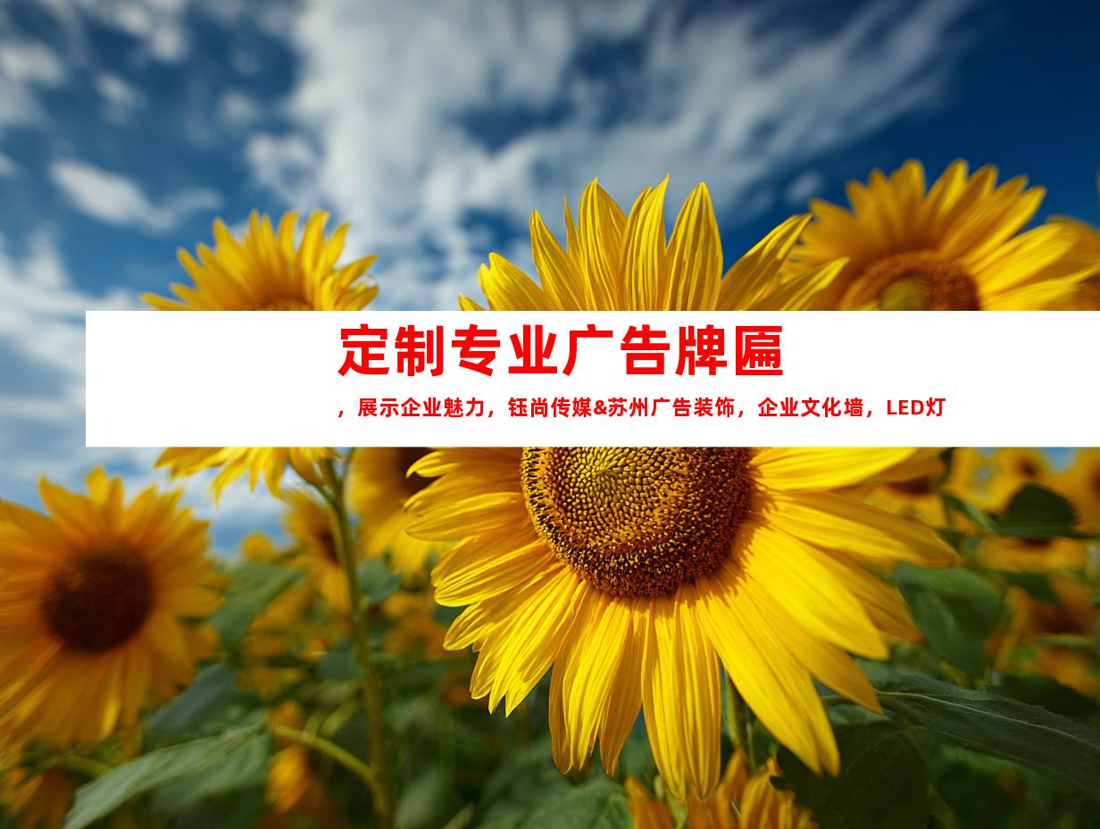 苏州定制专业广告牌匾，展示企业魅力，钰尚传媒&苏州广告装饰，企业文化墙，LED灯箱，展厅装修一站式服务9955