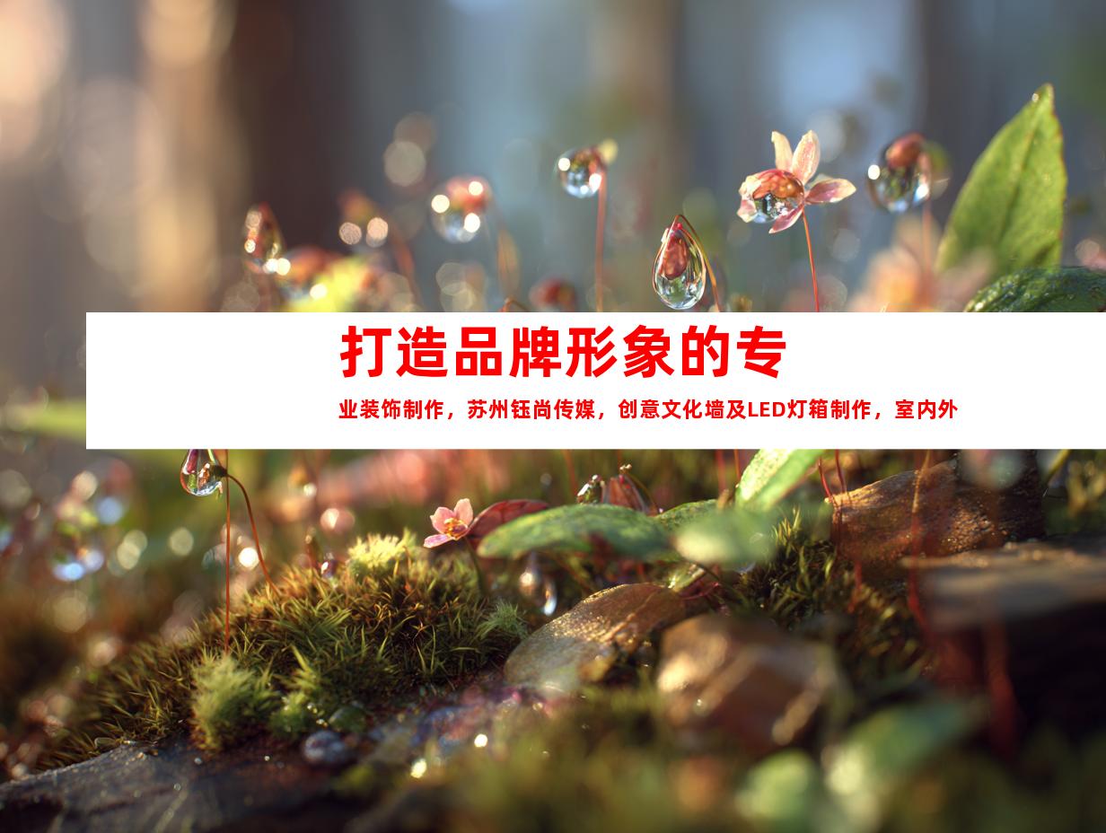 苏州打造品牌形象的专业装饰制作，苏州钰尚传媒，创意文化墙及LED灯箱制作，室内外导视服务。9921