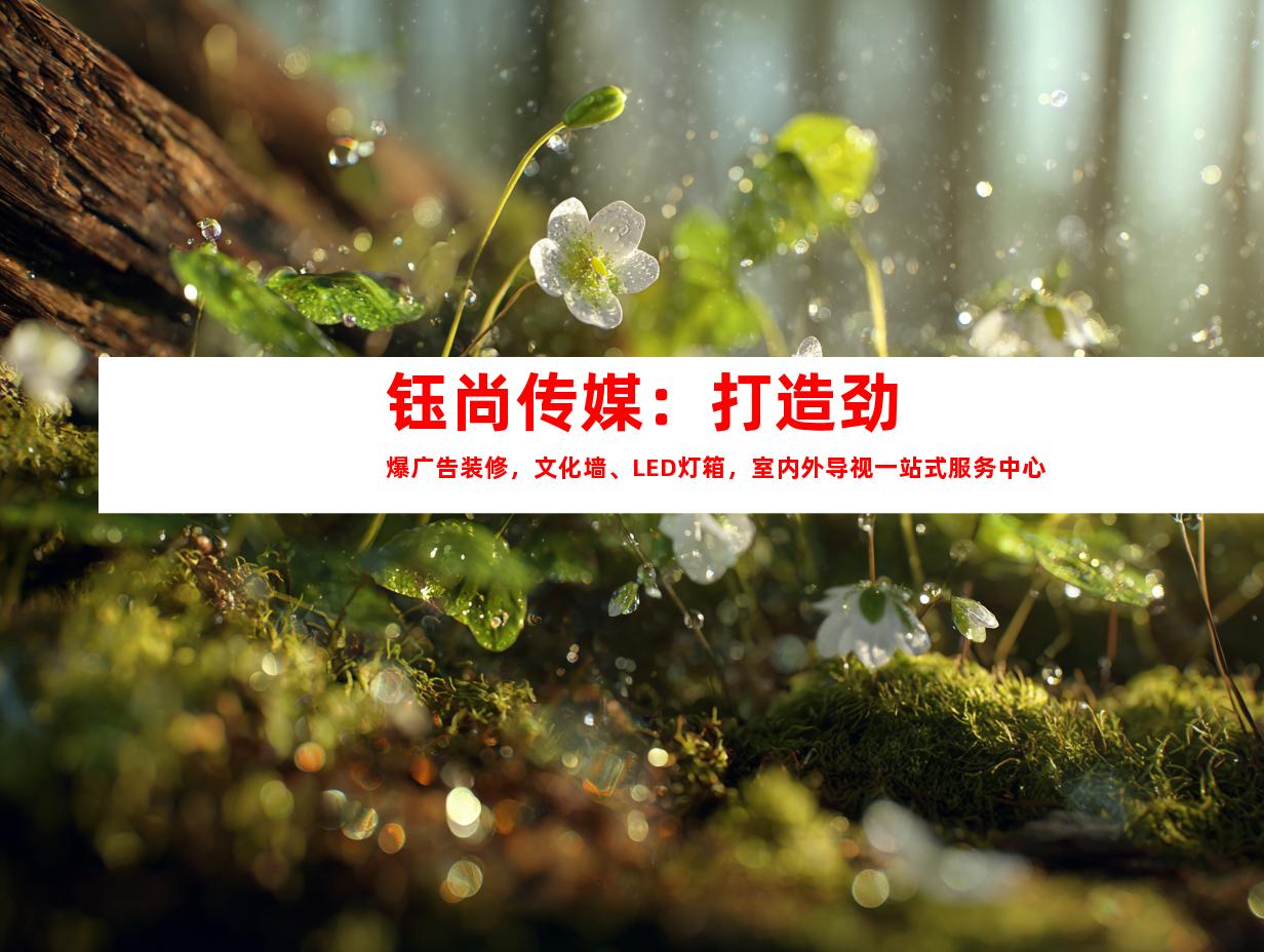 苏州钰尚传媒：打造劲爆广告装修，文化墙、LED灯箱，室内外导视一站式服务中心